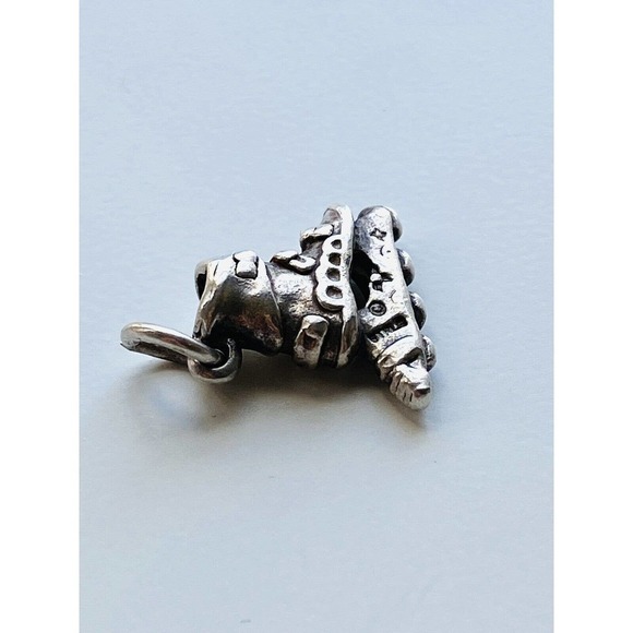 Vintage Sterling Silver Charm Roller skate Rollerblade 925 For Bracelet - Picture 3 of 6